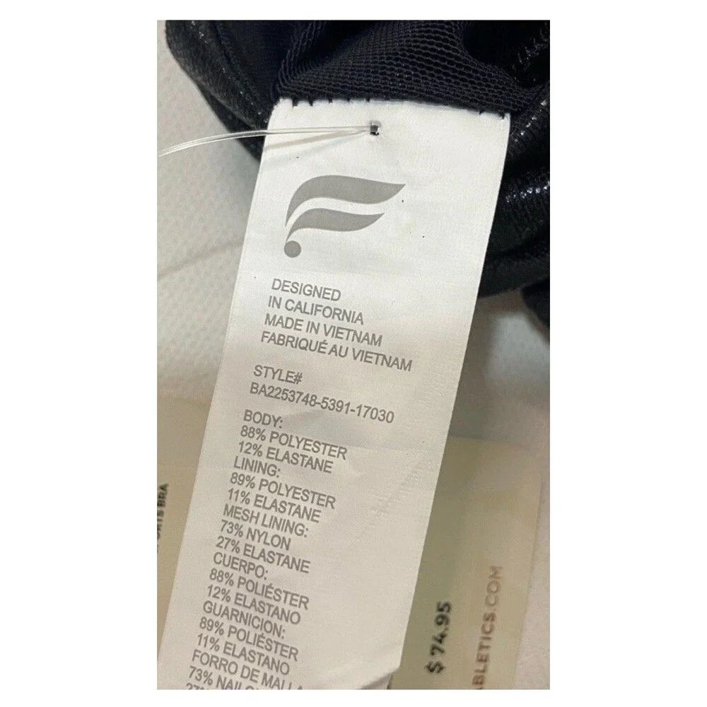 FABLETICS High-Waisted Foil BLACK Leggings SZ S NWT - Picture 5 of 10